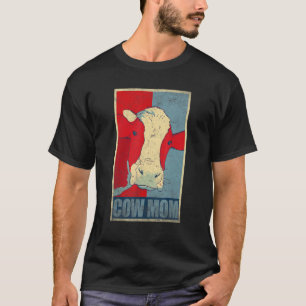 T-shirt Maman Vache Pour Les Propriétaires De Fermes Bovin
