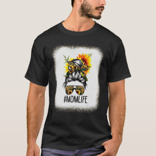 T-shirt Maman Vie Fleur Soleil Correspondant Famille Amour