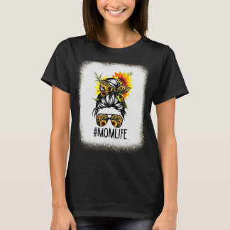 T-shirt Maman Vie Fleur Soleil Correspondant Famille Amour