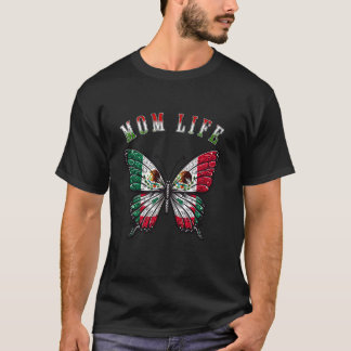 T-shirt Maman Vie Funny Papillon Mexicain Fête des Mères C