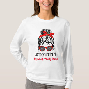 T-shirt Maman Vie Popsicles et Bloody Marys