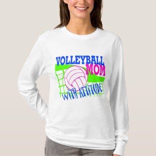 T-shirt Maman Volleyball Avec Attitude