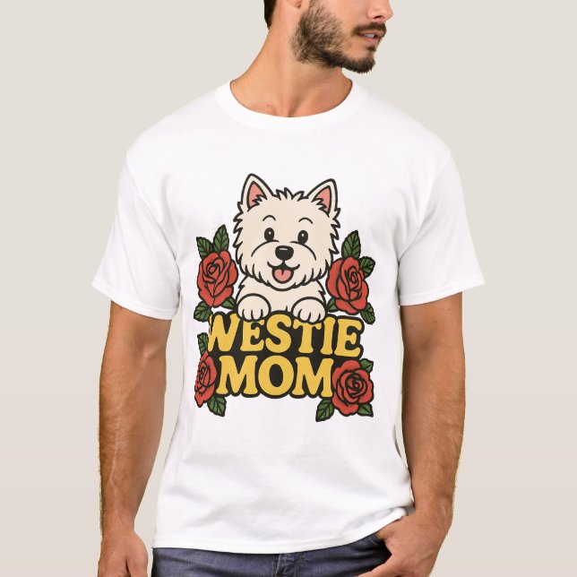 T-shirt Maman Westie (Devant)