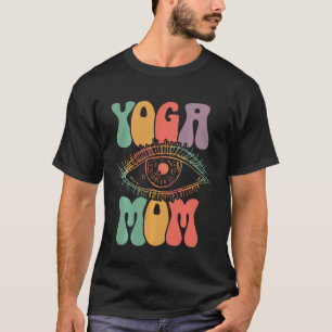 T-shirt Maman Yoga Vintage Rétro Spirituel Yogi