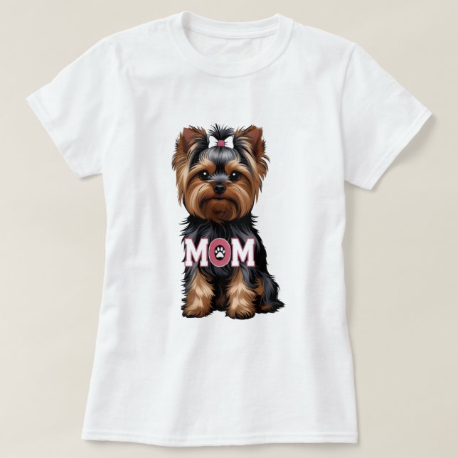 T-Shirt Maman Yorkie (Design devant)