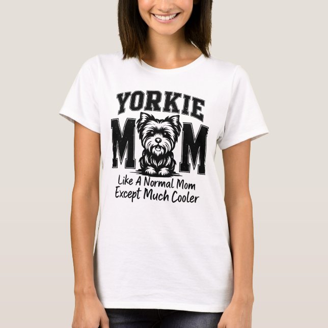 T-shirt Maman Yorkie (Devant)