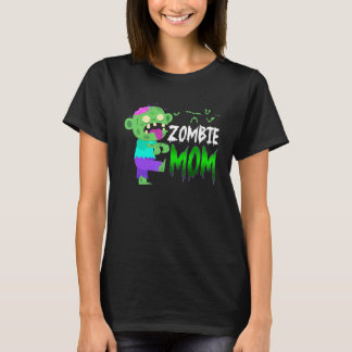 T-shirt Maman Zombie Costume d'Halloween Mignon pour Mère