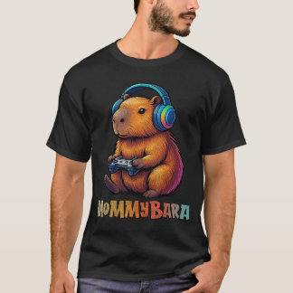 T-shirt Mamanbara Amoureux de Mème Drôle de Capybara Gamer