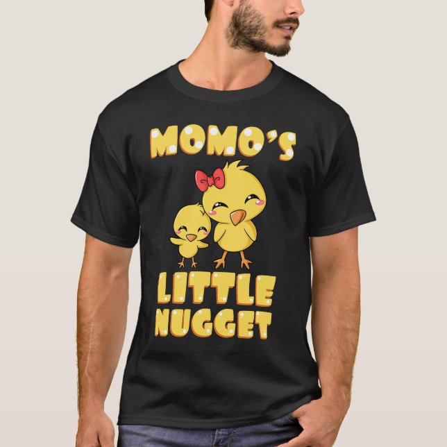 T-shirt Maman's Little Nugget Chicken Lover Grand-mère Mot (Devant)