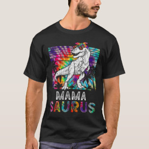 T-shirt Mamasaurus dinosaure maman Saurus famille assorti 