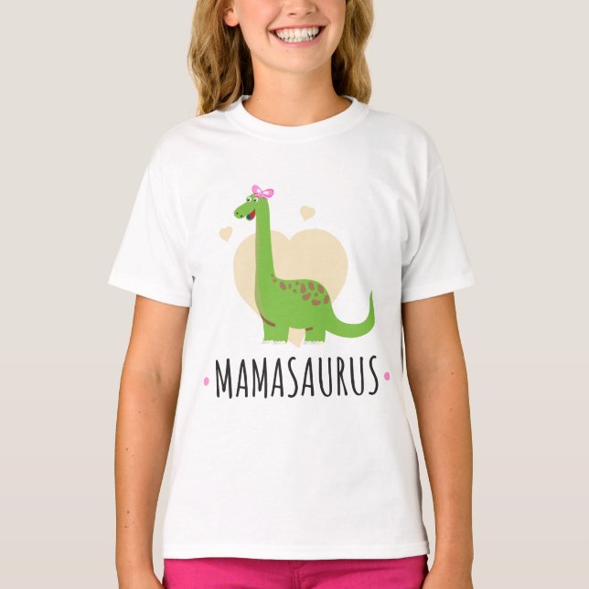 T-shirt Mamasaurus Funny Dinosaur – Sweet Mom Gift (Devant)