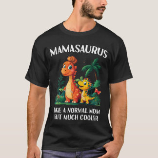 T-shirt Mamasaurus Mama Saurus Dinosaure Femmes Assorti Fa
