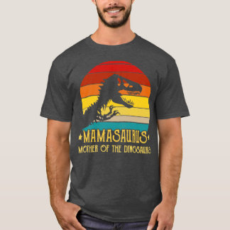 T-shirt Mamasaurus mère des Dinosaures T rex Retro Vin