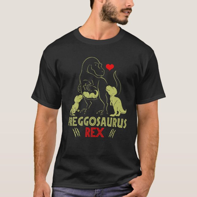 T-shirt Mamasaurus Pregosaurus Rex Grossesse Amusante Ont (Devant)