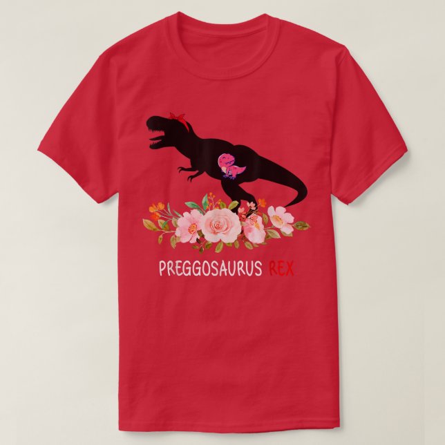 T-shirt Mamasaurus Pregosaurus Rex Grossesse drôle Ont Ki (Design devant)