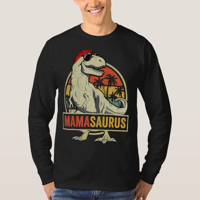 T-shirt Mamasaurus Rex Dinosaur Fête des Mères Maman Maman (Devant)