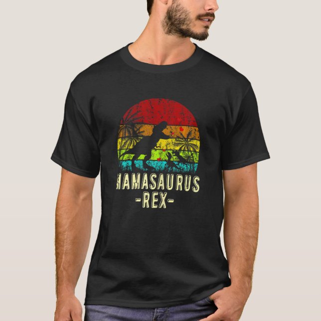 T-shirt Mamasaurus Rex Dinosaur Mama Saurus Famille (Devant)