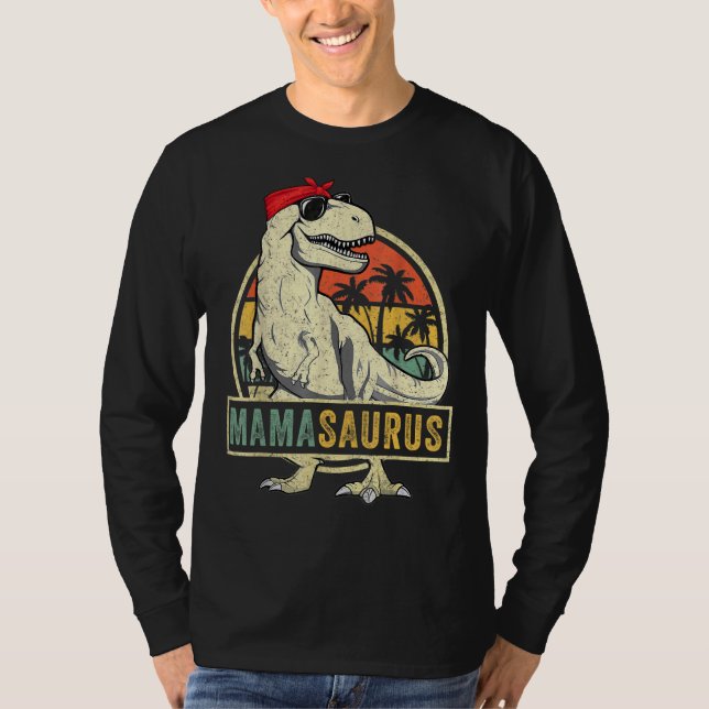 T-shirt Mamasaurus Rex Dinosaur Mama Saurus Family Matchin (Devant)