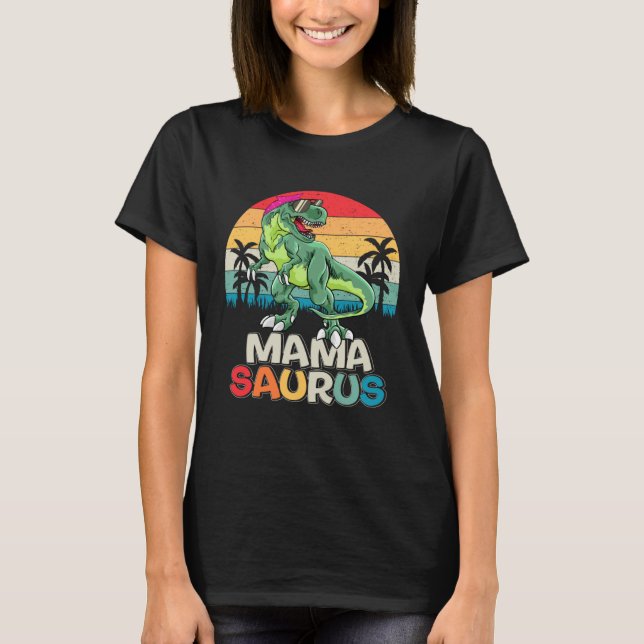 T-shirt Mamasaurus Rex Dinosaur Mama Saurus Family Matchin (Devant)