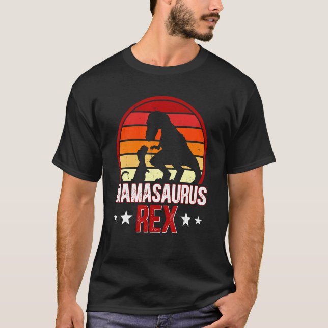T-shirt Mamasaurus Rex Dinosaur Rex Motherhood Dino (Devant)