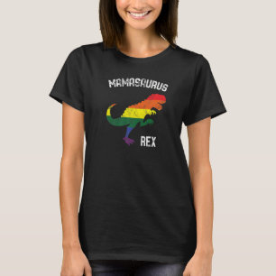 T-shirt Mamasaurus Rex Femmes Gay pride Lgbt Dinosaur Ally