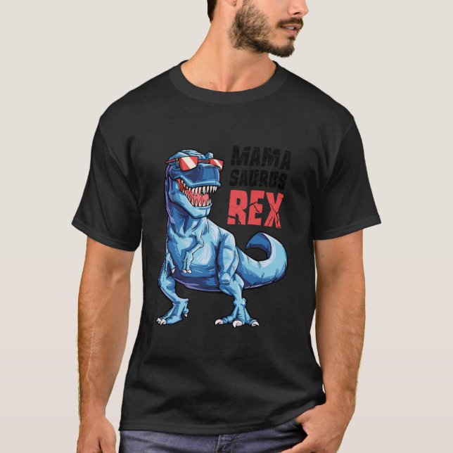 T-shirt Mamasaurus T rex Dinosaur Amusant Mama Saurus Mère (Devant)