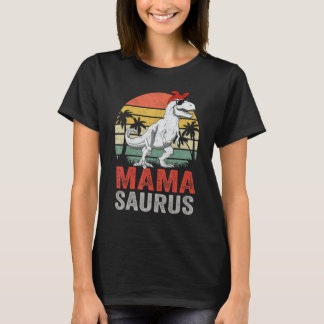 T-shirt Mamasaurus T Rex Dinosaur Mama Saurus Family Match