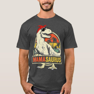 T-shirt Mamasaurus T Rex Dinosaur Mama Saurus Family Match