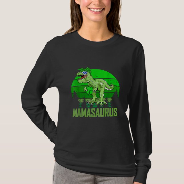 T-shirt Mamasaurus T rex Dinosaure Funny Mama Saurus (Devant)