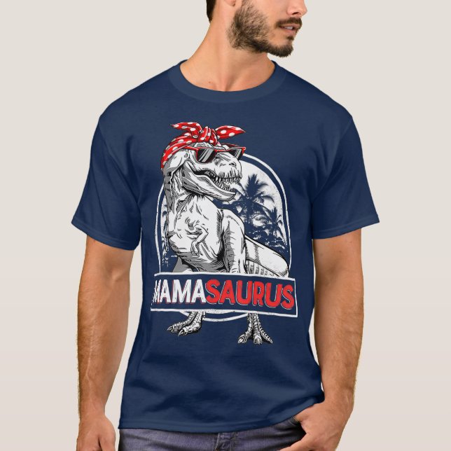T-shirt Mamasaurus T rex Dinosaure Funny Mama Saurus (Devant)