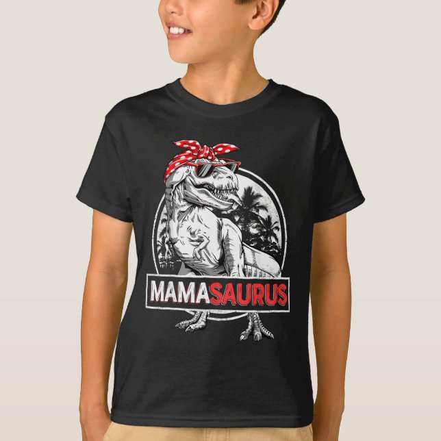 T-shirt Mamasaurus T Rex Dinosaure Maman Saurus Drôle (Devant)