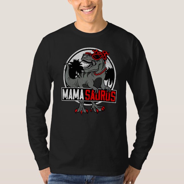 T-shirt Mamasaurus Trex Dino Mama Saurus Mothher's Day Mot (Devant)