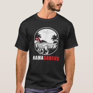 T-shirt Mamasaurus Velociraptor Dinosaur Foulard Plaid S