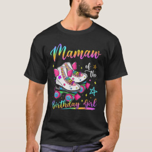 T-shirt Mamaw De L'Anniversaire Fille Rolling Patinage Fam