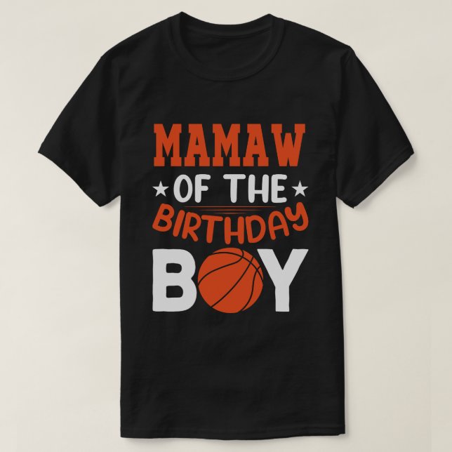 T-shirt MAMAW Du Basket-Ball Pour Enfants (Design devant)