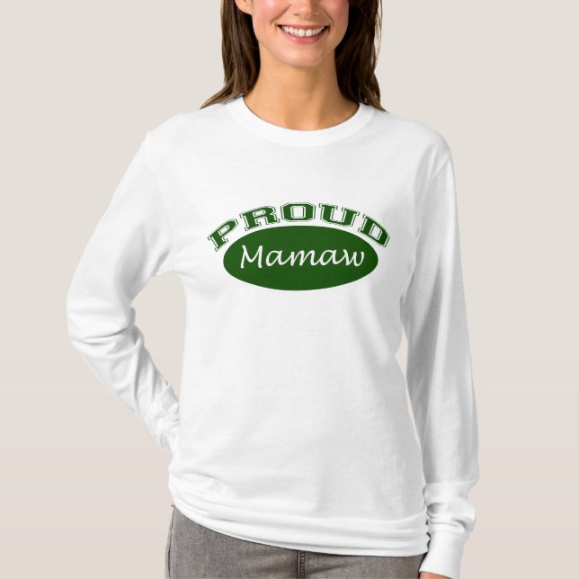 T-shirt Mamaw fier (vert) (Devant)