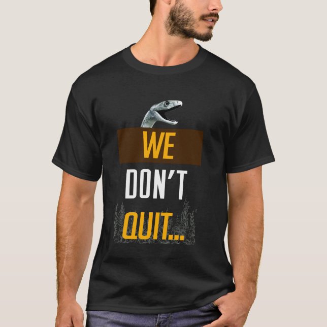 T-shirt Mamba Motivational Mentality Nous ne cessons pas (Devant)