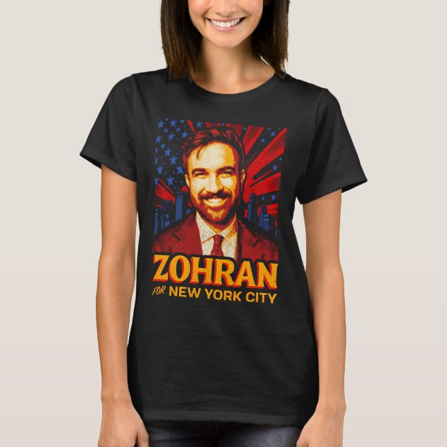 T-shirt Mamdani Maire de New York 2025 (Devant)