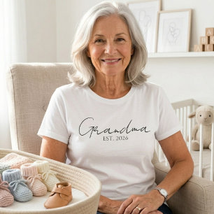 T-shirt Mamie Année Élégante Écriture Familiale Design