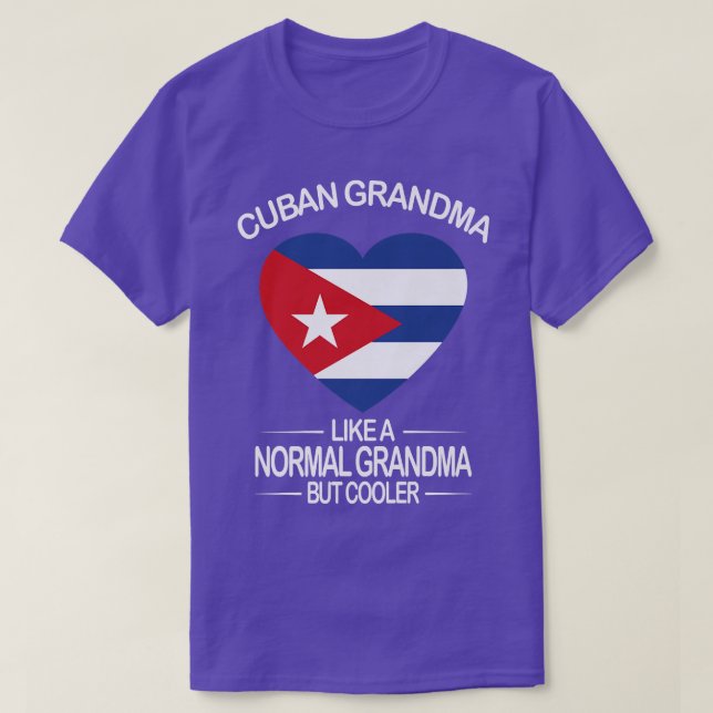 T-shirt Mamie cubaine Abuela Cubana Drapeau cubain Cuba  (Design devant)