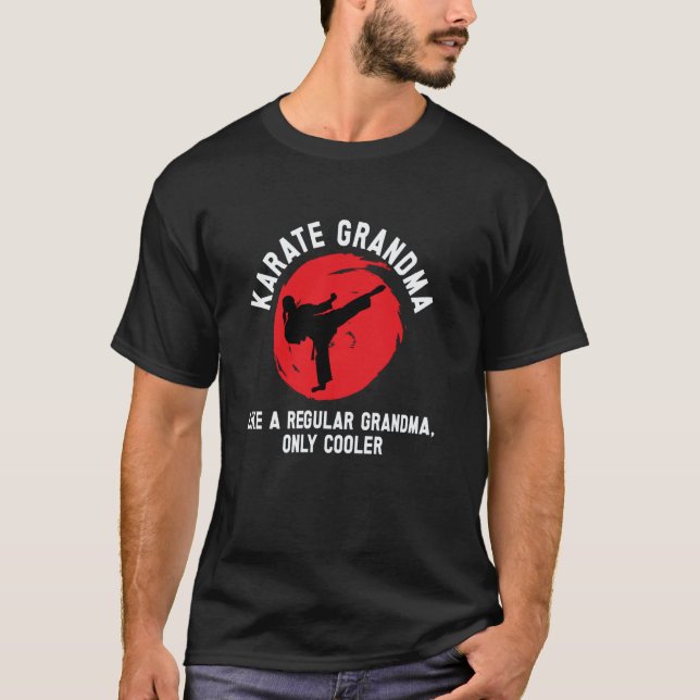 T-shirt Mamie de karaté classique cool grand-mère de karat (Devant)