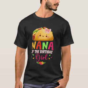 T-shirt Mamie de la fille d'anniversaire Arc rose Taco Fam