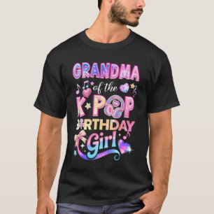 T-shirt Mamie des filles d'anniversaire de la K-Pop musiqu