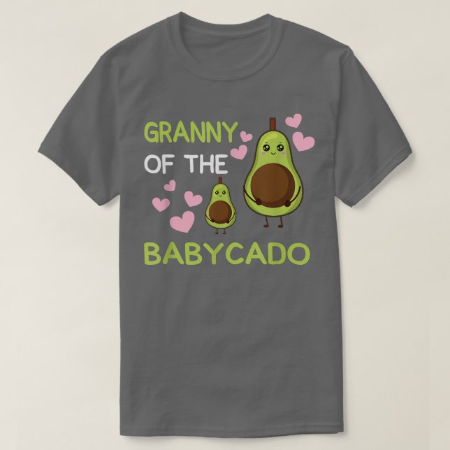T-shirt Mamie Du Babycado Avocado Mamacado Guacamole (Design devant)