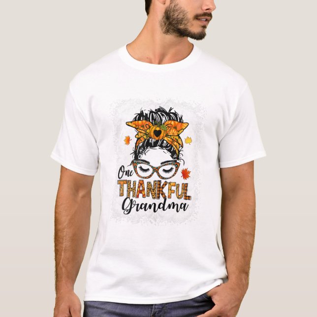 T-shirt Mamie reconnaissante chignon désordonné (Devant)