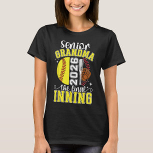 T-shirt Mamie senior de softball 2026 Grand softball senio