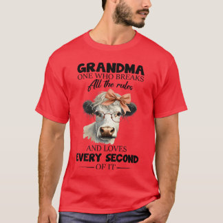 T-shirt Mamie Vache Une qui enfreint toutes les règles et