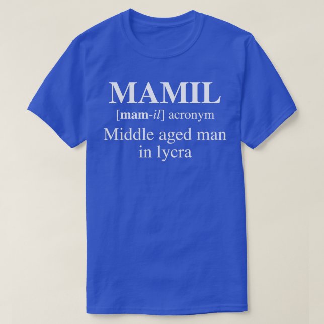 T-shirt MAMIL, Homme d'âge moyen à lycra  (Design devant)