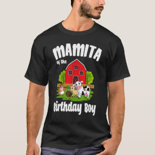 T-shirt Mamita De L'Anniversaire Boy Farm Animal Anniversa
