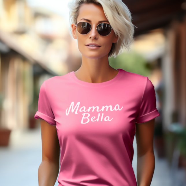 T-shirt Mamma Bella Cadeau italien personnalisé pour maman (Mamma Bella (Italian for Beautiful Mom)
Tee Shirt)